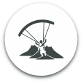 adventure paragliding flight logo