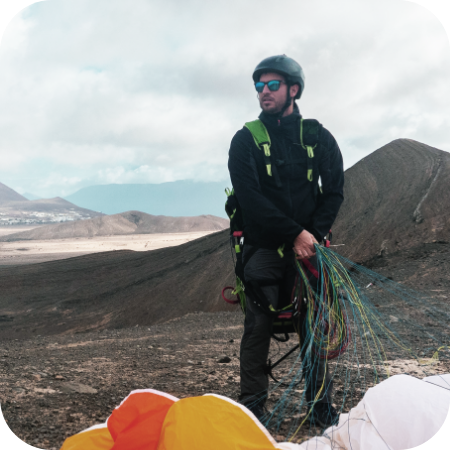 paragliding lanzarote el cuchillo