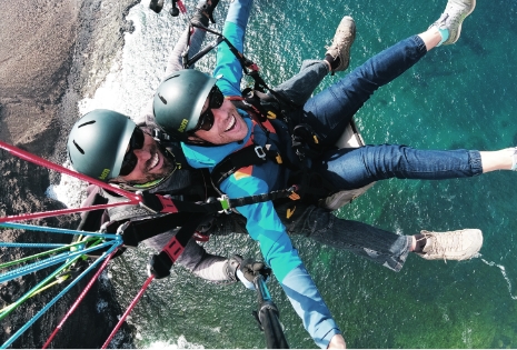 paragliding lanzarote fun over orzola