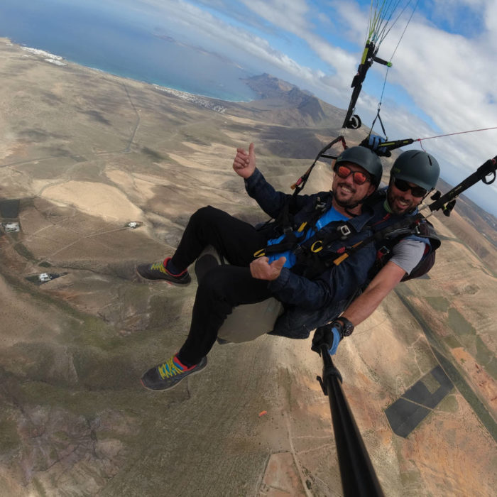 paragliding lanzarote adventure flight