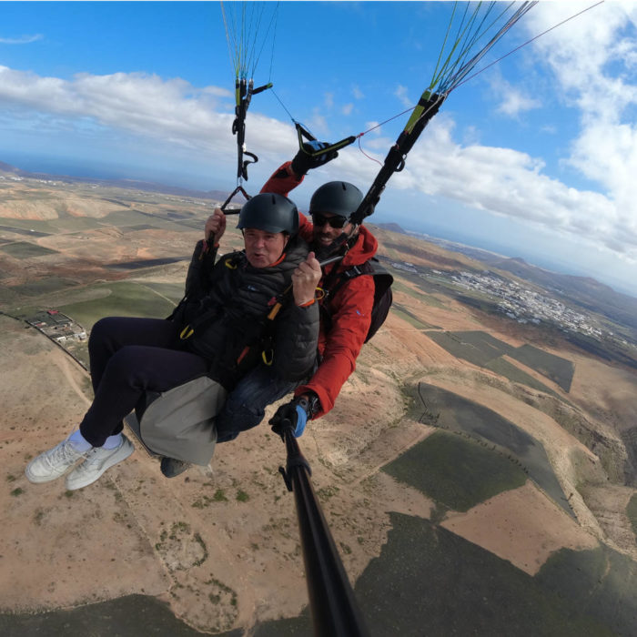 paragliding lanzarote adventure flight