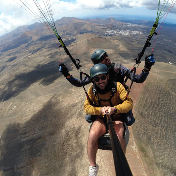 paragliding lanzarote adventure flight