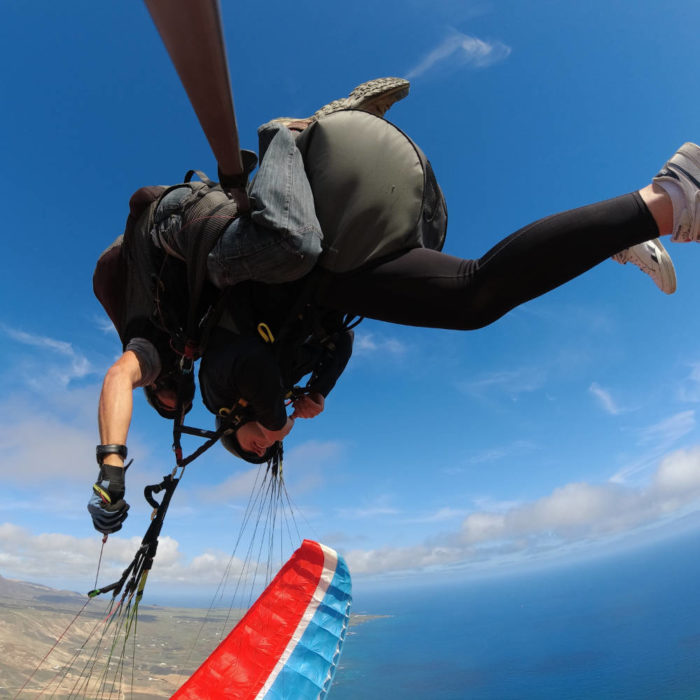 paragliding lanzarote rollercoaster flight