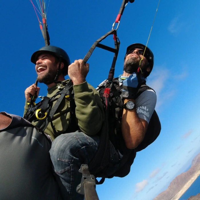 paragliding lanzarote rollercoaster flight