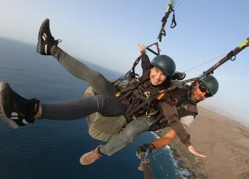 paragliding lanzarote tandem flight