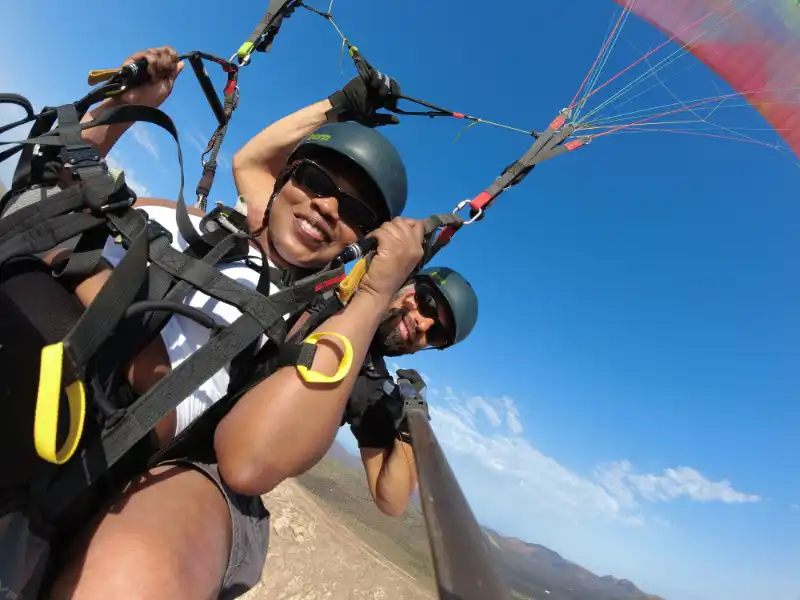 paragliding lanzarote tandem flight