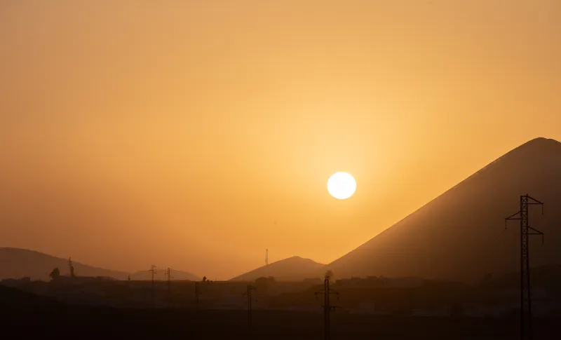 Sunset Calima Lanzarote