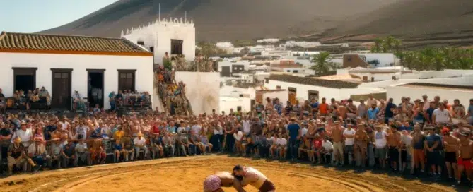 Lucha Canaria el dia de canarias